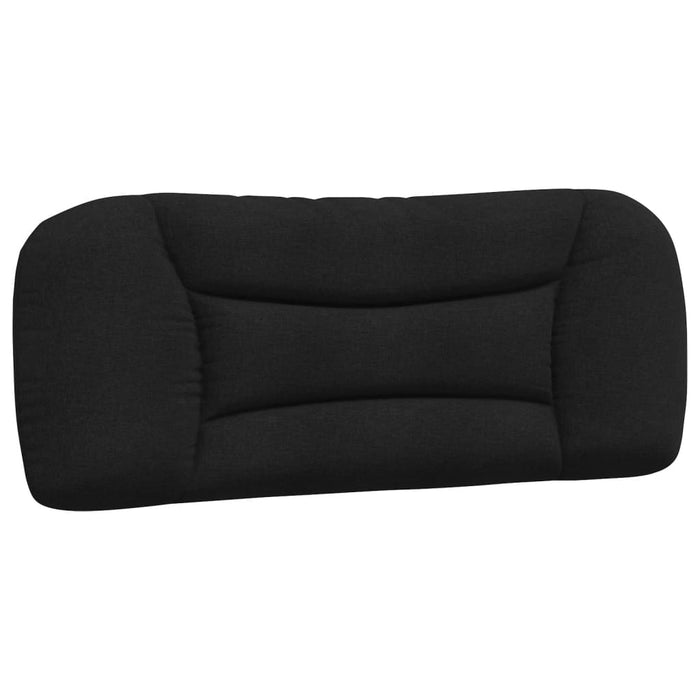 Pernă pentru tăblie de pat, negru, 100 cm, material textil