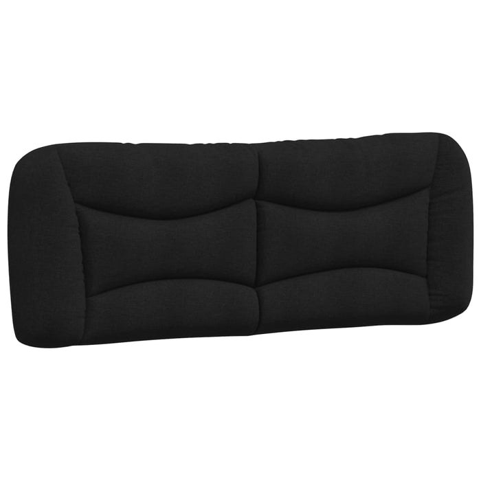 Pernă pentru tăblie de pat, negru, 140 cm, material textil