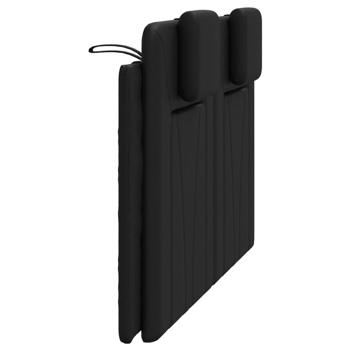 Pernă pentru tăblie pat, negru, 120 cm, piele artificială