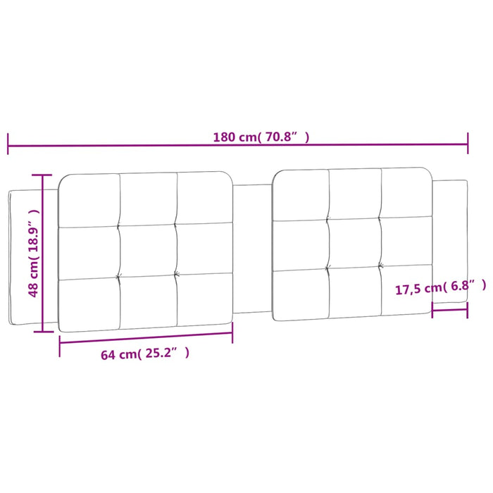 Pernă pentru tăblie pat, negru, 180 cm, piele artificială