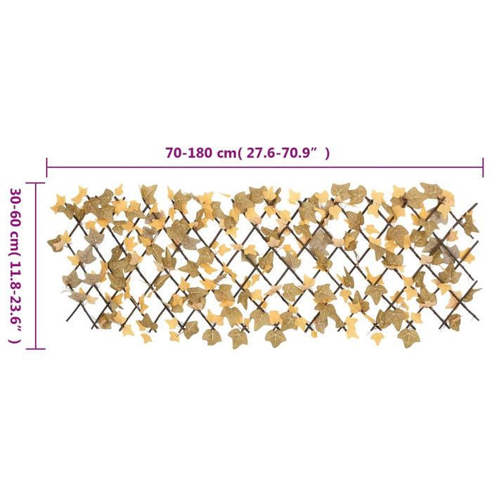 Spalier frunze arțar false extensibil 5 buc. oranj 180x60 cm