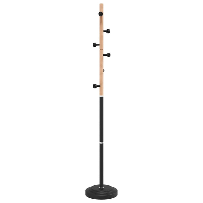 Cuier de haine, negru, 177 cm, fier vopsit electrostatic