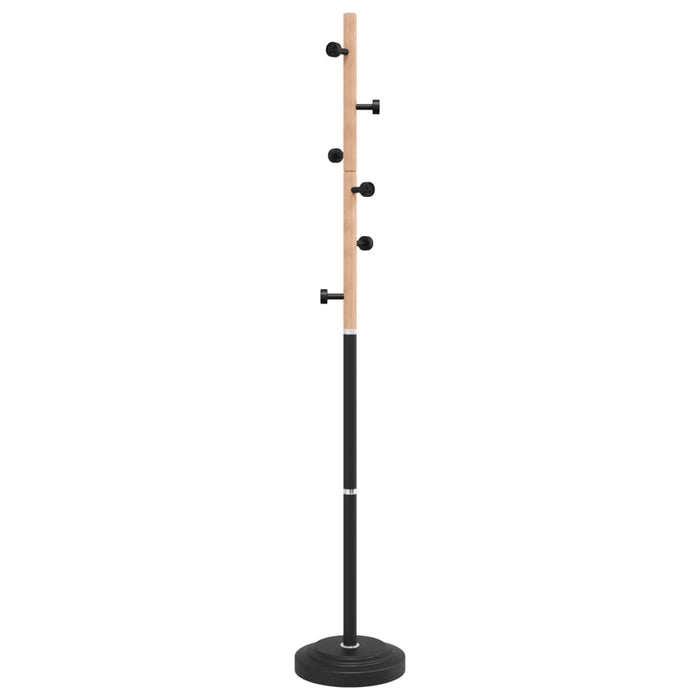 Cuier de haine, negru, 177 cm, fier vopsit electrostatic