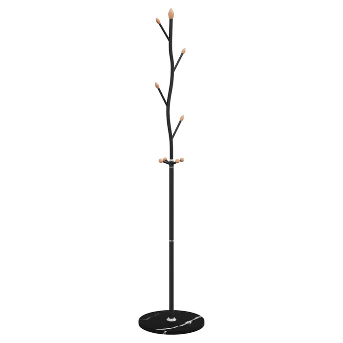 Cuier de haine, negru, 177 cm, fier vopsit electrostatic