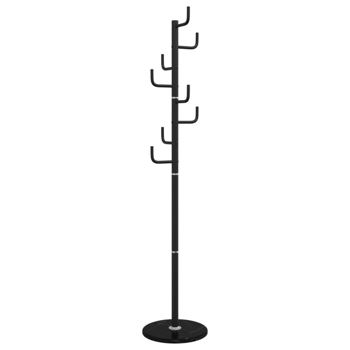 Cuier de haine, negru, 183 cm, fier vopsit electrostatic