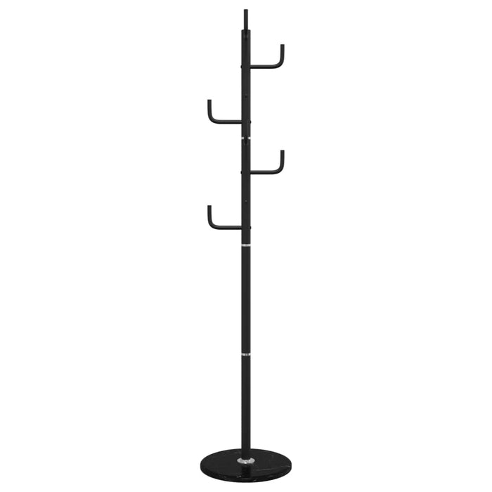 Cuier de haine, negru, 183 cm, fier vopsit electrostatic