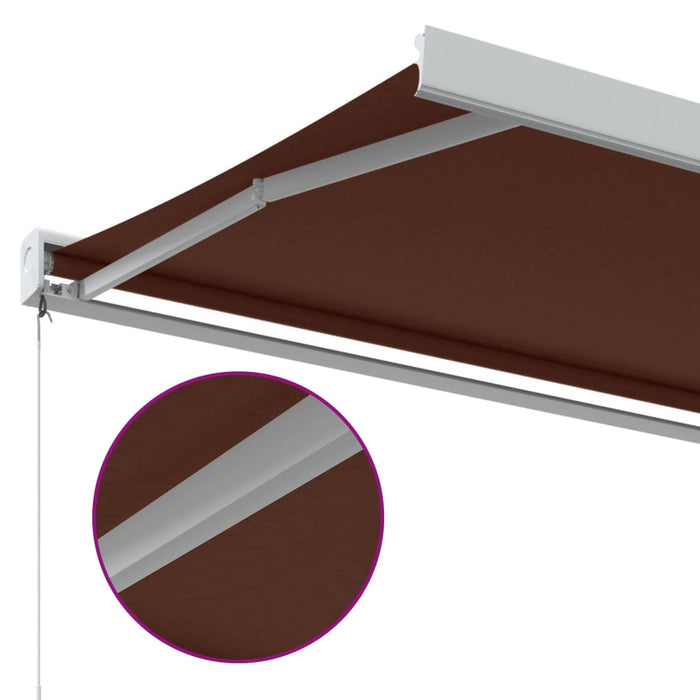 Copertina retractabilă manual, vișiniu, 400x300 cm