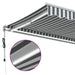 Copertină retractabilă automat cu LED, antracit/alb, 450x350 cm thumbnail 9