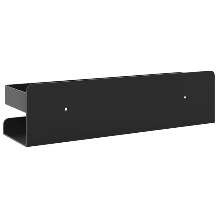 Raft de duș negru mat 23x6,5x6 cm oțel inoxidabil 304 periat