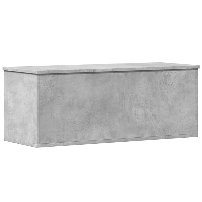 Cutie de depozitare, gri beton, 90x35x35 cm, lemn prelucrat