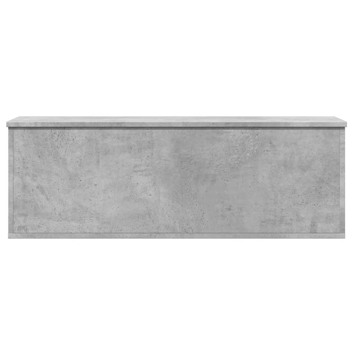 Cutie de depozitare, gri beton, 102x35x35 cm, lemn prelucrat