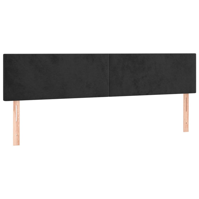 Pat box spring cu saltea, negru, 120x190 cm, catifea