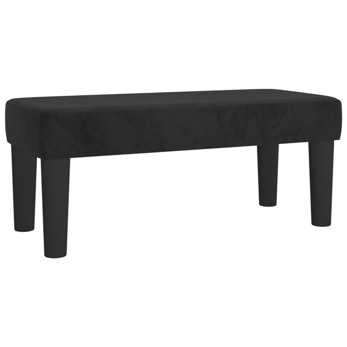 Pat box spring cu saltea, negru, 120x190 cm, catifea