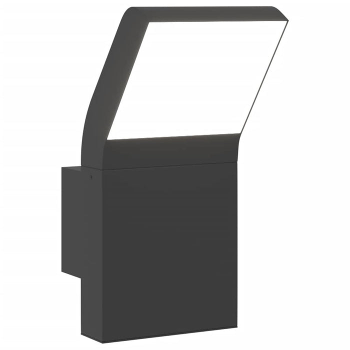 Lampă exterioară de perete cu LED, negru, aluminiu turnat