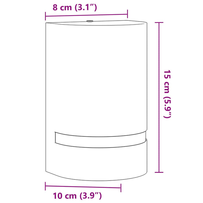 Lampă exterioară de perete, negru, aluminiu turnat sub presiune