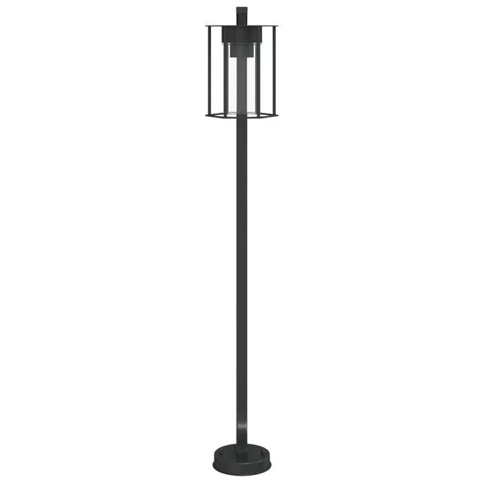 Lampă exterioară de podea, negru, 100 cm, oțel inoxidabil