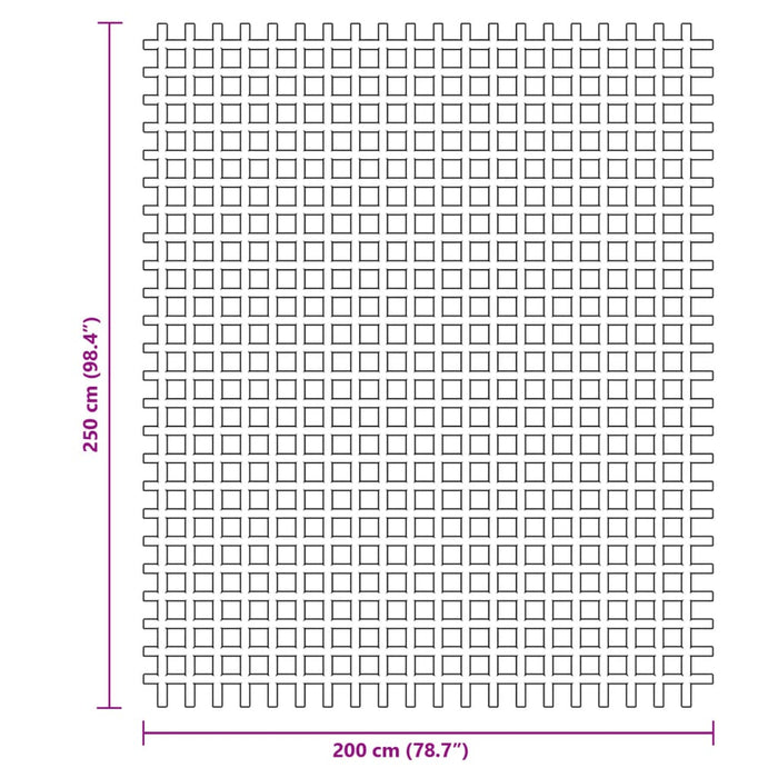 Covoraș de camping, antracit, 2,5x2 m