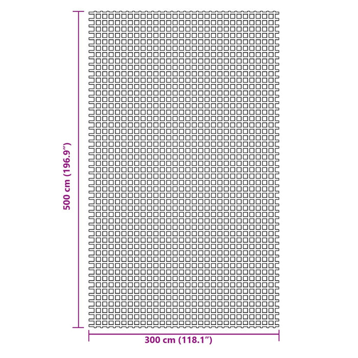 Covoraș de camping, antracit, 5x3 m