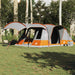 Cort de camping tunel 5 persoane, gri/portocaliu, impermeabil thumbnail 3