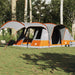 Cort de camping tunel 5 persoane, gri/portocaliu, impermeabil thumbnail 1