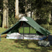 Cort de camping pentru 2 persoane, verde, impermeabil thumbnail 1