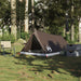 Cort de camping pentru 2 persoane, maro, impermeabil thumbnail 3