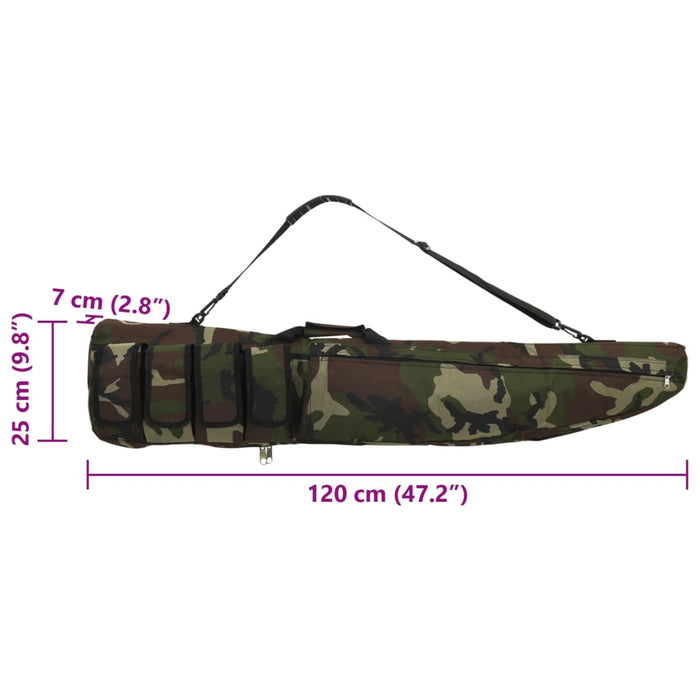 Geantă pentru pușcă cu curea de umăr, 120 cm, țesătură Oxford