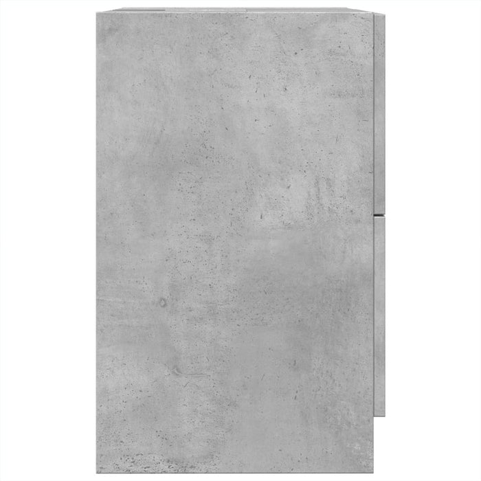 Dulap de chiuvetă, gri beton, 40x37x59 cm, lemn prelucrat