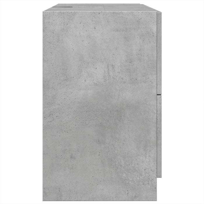 Dulap de chiuvetă, gri beton, 78x37x59 cm, lemn prelucrat