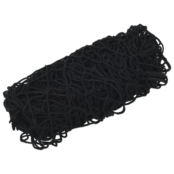 Plasă de remorcă cu funie elastică, negru, 5x3,5 m, PP