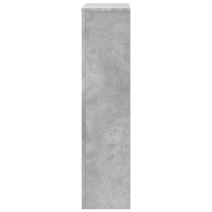 Mască pentru calorifer, gri beton, 78x20x82 cm, lemn prelucrat