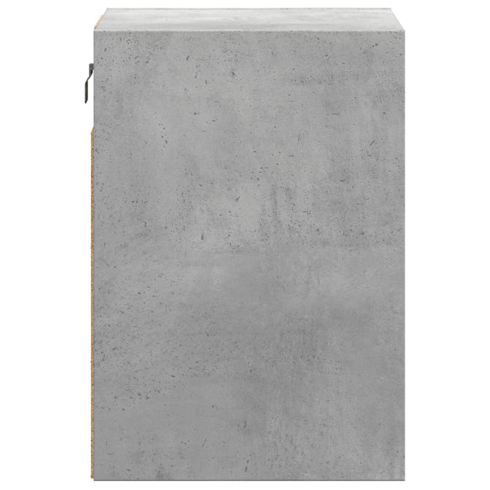 Comode TV de perete cu lumini LED 2 buc. gri beton 41x31x45 cm