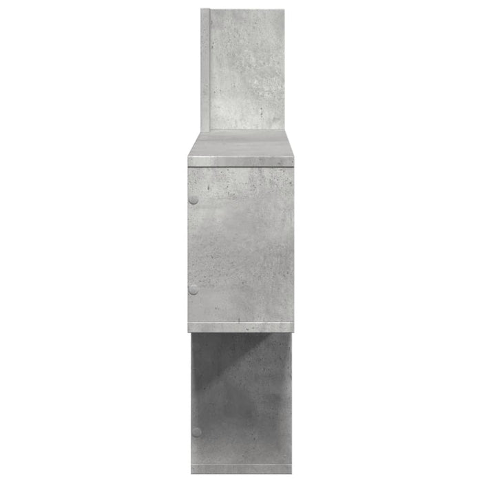 Raft de perete, gri beton, 100x15x70 cm, lemn prelucrat