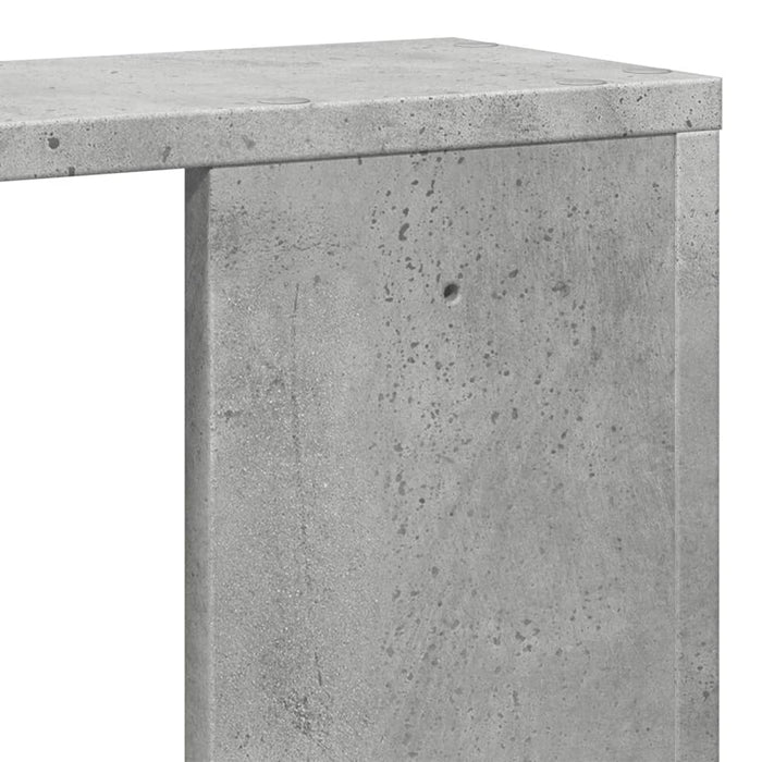 Raft de perete, gri beton, 100x15x70 cm, lemn prelucrat