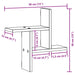 Rafturi perete 2 buc. stejar sonoma 38x12x38 cm lemn prelucrat thumbnail 11