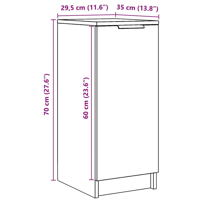 Pantofar, lemn vechi, 30x35x70 cm, lemn prelucrat