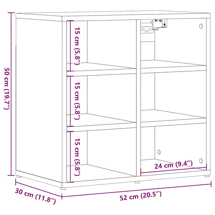 Dulapuri de pantofi 2 buc Lemn vechi 52x30x50 cm