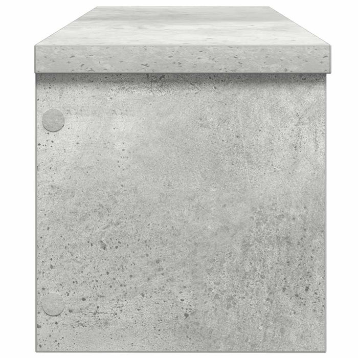 Rafturi de bucătărie stivuibile 2 buc Beton Gri 50x15x16 cm