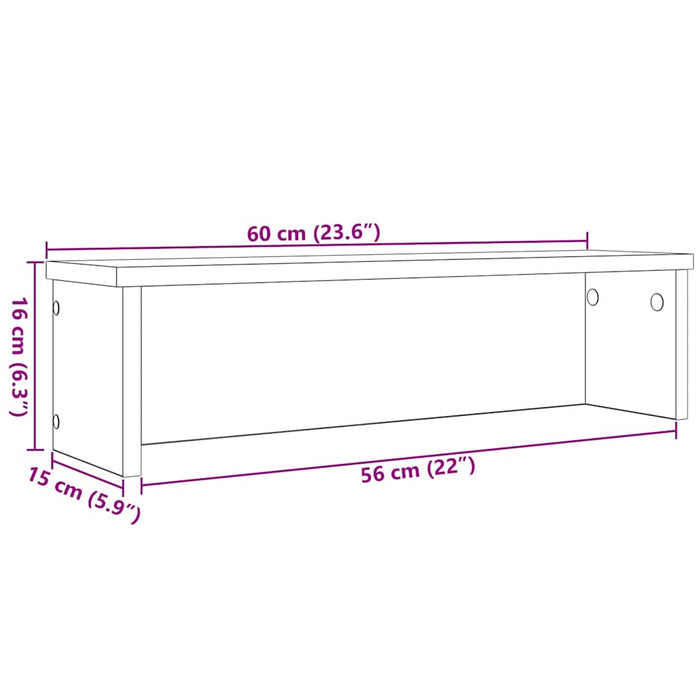 Suport de bucătărie stivuibil negru 60x15x16 cm lemn prelucrat