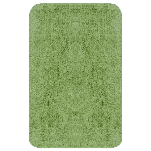 Set covorașe baie, 3 piese, verde, textil , 2 - homenest.ro