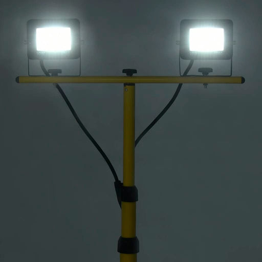 Proiector cu LED și trepied, 2x10 W, alb rece , 2 - homenest.ro