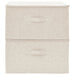 Cutii de depozitare 2 buc. crem 43x34x23 cm material textil , 3 - homenest.ro