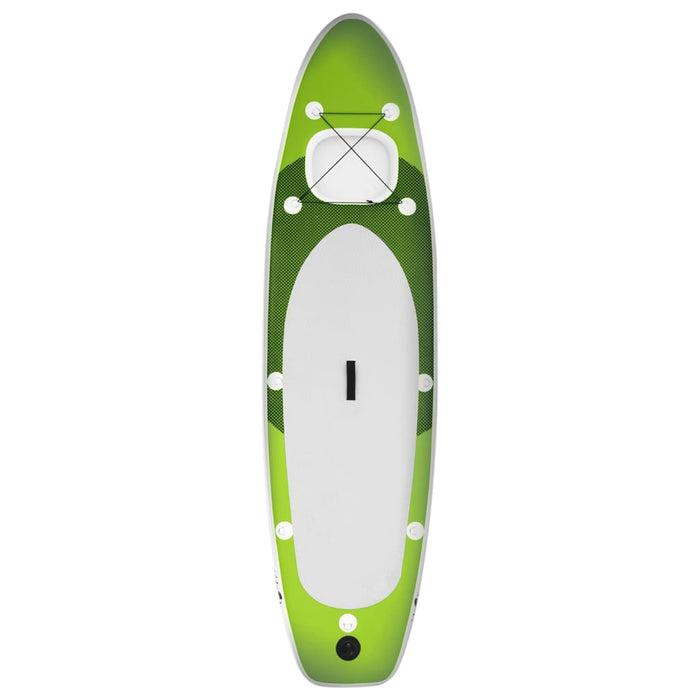 Set placă paddleboarding gonflabilă, verde, 300x76x10 cm , 3 - homenest.ro