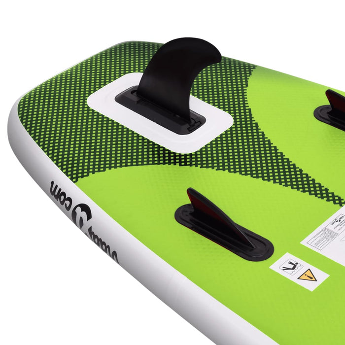 Set placă paddleboarding gonflabilă, verde, 300x76x10 cm , 6 - homenest.ro