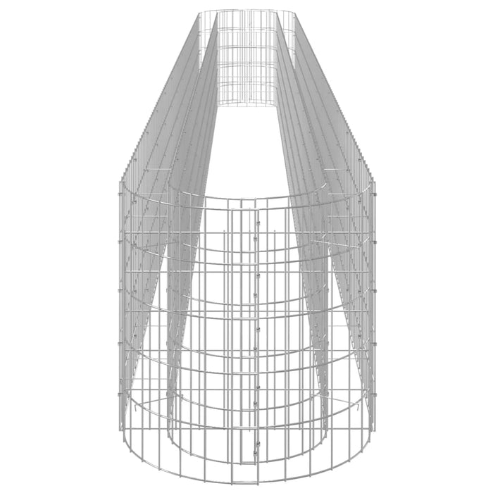 Strat înălțat gabion, 470x50x50 cm, fier galvanizat , 5 - homenest.ro