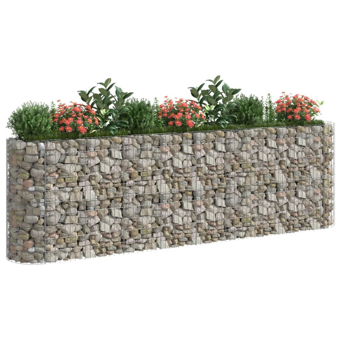 Strat înălțat gabion, 330x50x100 cm, fier galvanizat , 3 - homenest.ro