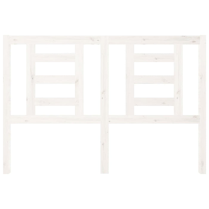 Tăblie de pat, alb, 126x4x100 cm, lemn masiv de pin , 3 - homenest.ro