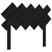 Tăblie de pat, negru, 104x3x80,5 cm, lemn masiv de pin , 2 - homenest.ro