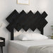Tăblie de pat, negru, 104x3x80,5 cm, lemn masiv de pin , 1 - homenest.ro