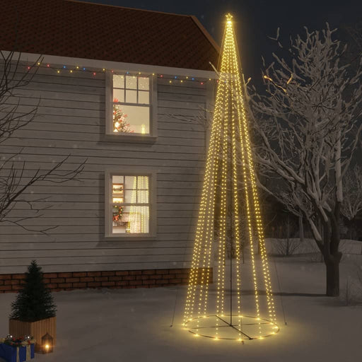 Brad de Crăciun conic, 1134 LED-uri, alb cald, 230x800 cm , 1 - homenest.ro
